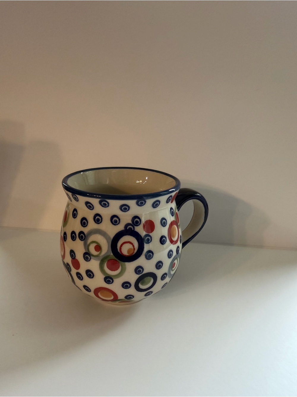 Polish Pottery Manufaktura 12oz Mug “Bubble Machine”